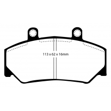 DP2800 EBC Brakes Колодки тормозные