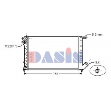 061050N AKS DASIS Радиатор, охлаждение двигателя