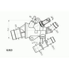 G.913.88 BEHR Термостат, охлаждающая жидкость