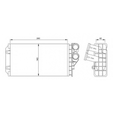 54251 NRF Теплообменник, отопление салона