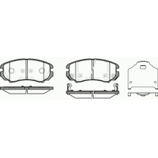 0953.12 REMSA Комплект тормозных колодок, дисковый тормоз