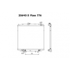 2064015 ORDONEZ Радиатор, охлаждение двигателя