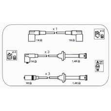 AFM79 JANMOR Комплект проводов зажигания