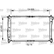 734248 VALEO Радиатор, охлаждение двигателя