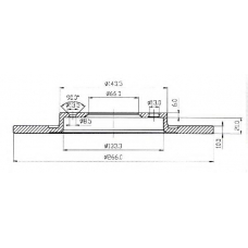 BSF3247 QUINTON HAZELL Тормозной диск