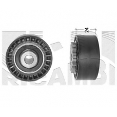 FI5840 KM International Натяжной ролик, поликлиновой  ремень
