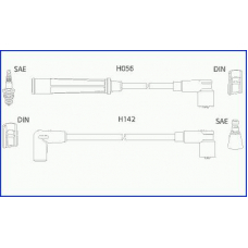 134439 Huco Комплект проводов зажигания