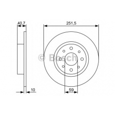 0 986 479 502 BOSCH Тормозной диск