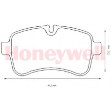 573512B BENDIX Комплект тормозных колодок, дисковый тормоз