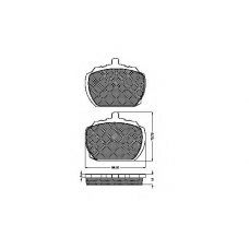 30257 SPIDAN Комплект тормозных колодок, дисковый тормоз