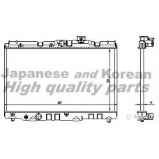 T551-01 ASHUKI Радиатор, охлаждение двигателя