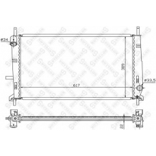 10-25031-SX STELLOX Радиатор, охлаждение двигателя