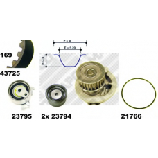 41725 MAPCO Водяной насос + комплект зубчатого ремня