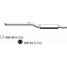 112055 ERNST Предглушитель выхлопных газов