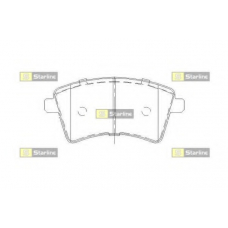 BD S506 STARLINE Комплект тормозных колодок, дисковый тормоз
