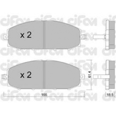 822-407-0 CIFAM Комплект тормозных колодок, дисковый тормоз