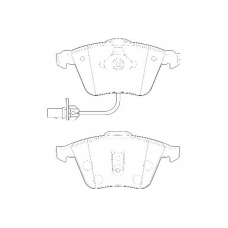 WBP23762B WAGNER LOCKHEED Комплект тормозных колодок, дисковый тормоз
