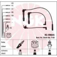 7108 NGK Комплект проводов зажигания
