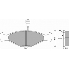 429781 ROULUNDS Disc-brake pad, front