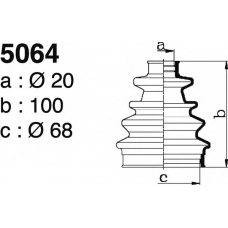 5064 DEPA Комплект пылника, приводной вал