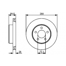 0 986 479 461 BOSCH Тормозной диск