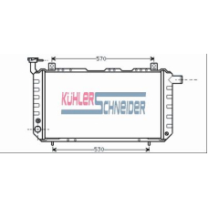 1601401 KUHLER SCHNEIDER Радиатор, охлаждение двигател