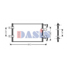 182022N AKS DASIS Конденсатор, кондиционер