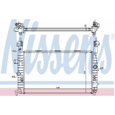 63086A NISSENS Радиатор, охлаждение двигателя