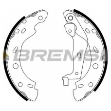 GF0308 BREMSI Комплект тормозных колодок, стояночная тормозная с