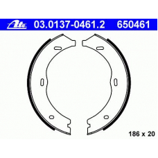 03.0137-0461.2 ATE Комплект тормозных колодок, стояночная тормозная с