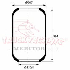 TT23.09.001 TruckTechnic Кожух пневматической рессоры