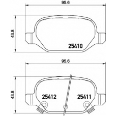 8DB 355 020-751 HELLA Комплект тормозных колодок, дисковый тормоз