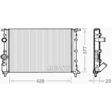 DRM23008 DENSO Радиатор, охлаждение двигателя
