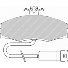 FDB289 FERODO Комплект тормозных колодок, дисковый тормоз