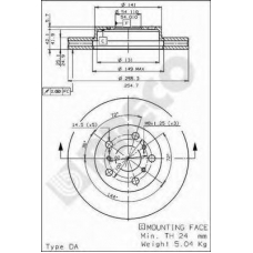 BS 7964 BRECO Тормозной диск