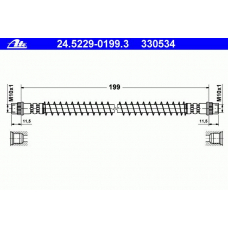 24.5229-0199.3 ATE Тормозной шланг