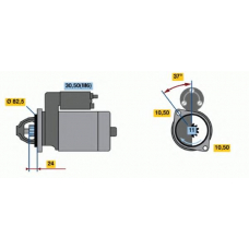 0 001 109 033 BOSCH Стартер