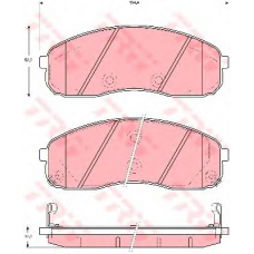 GDB3433 TRW Комплект тормозных колодок, дисковый тормоз