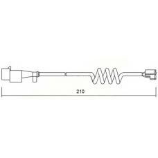 WI0601 BREMSI Сигнализатор, износ тормозных колодок