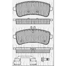 BBP2457 BORG & BECK Комплект тормозных колодок, дисковый тормоз