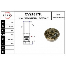 CV24017K EAI Шарнирный комплект, приводной вал