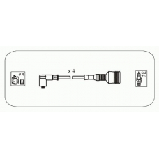 AFS62 JANMOR Комплект проводов зажигания