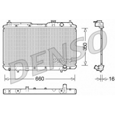 DRM40034 DENSO Радиатор, охлаждение двигателя