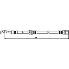 HOS3819 APEC Тормозной шланг