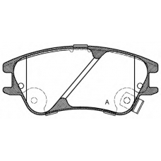 BPA1139.02 OPEN PARTS Комплект тормозных колодок, дисковый тормоз