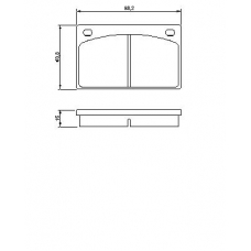 0 986 462 001 BOSCH Комплект тормозных колодок, дисковый тормоз