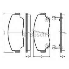 0 986 TB2 565 BOSCH Комплект тормозных колодок, дисковый тормоз