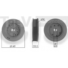 PC1084 TREVI AUTOMOTIVE Ременный шкив, коленчатый вал