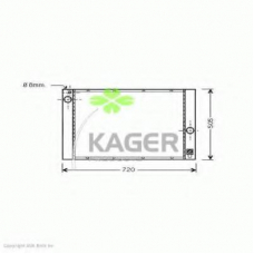 31-2188 KAGER Радиатор, охлаждение двигателя