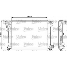 732799 VALEO Радиатор, охлаждение двигателя